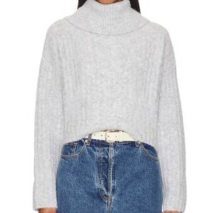 Light Gray Turtleneck Sweater - Women's Cowl & Turtlenecks